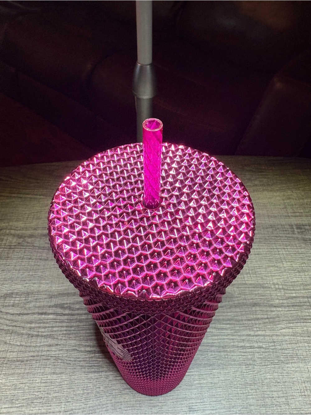 Starbucks Hot Pink Studded Tumbler with Straw